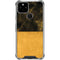 Black and Gold Split Marble Google Pixel 5 Clear Case